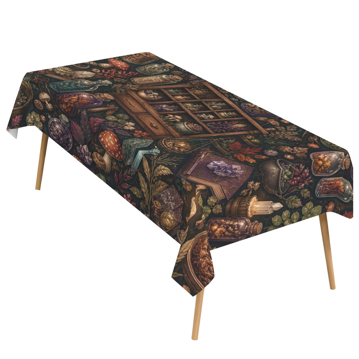 Apothecary Cabinet 178cm x 140cm Rectangular Tablecloth 70x55inch (QUE)