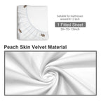 Apartment Reset Checker Fitted Sheet 39x75x13inch (QUE)