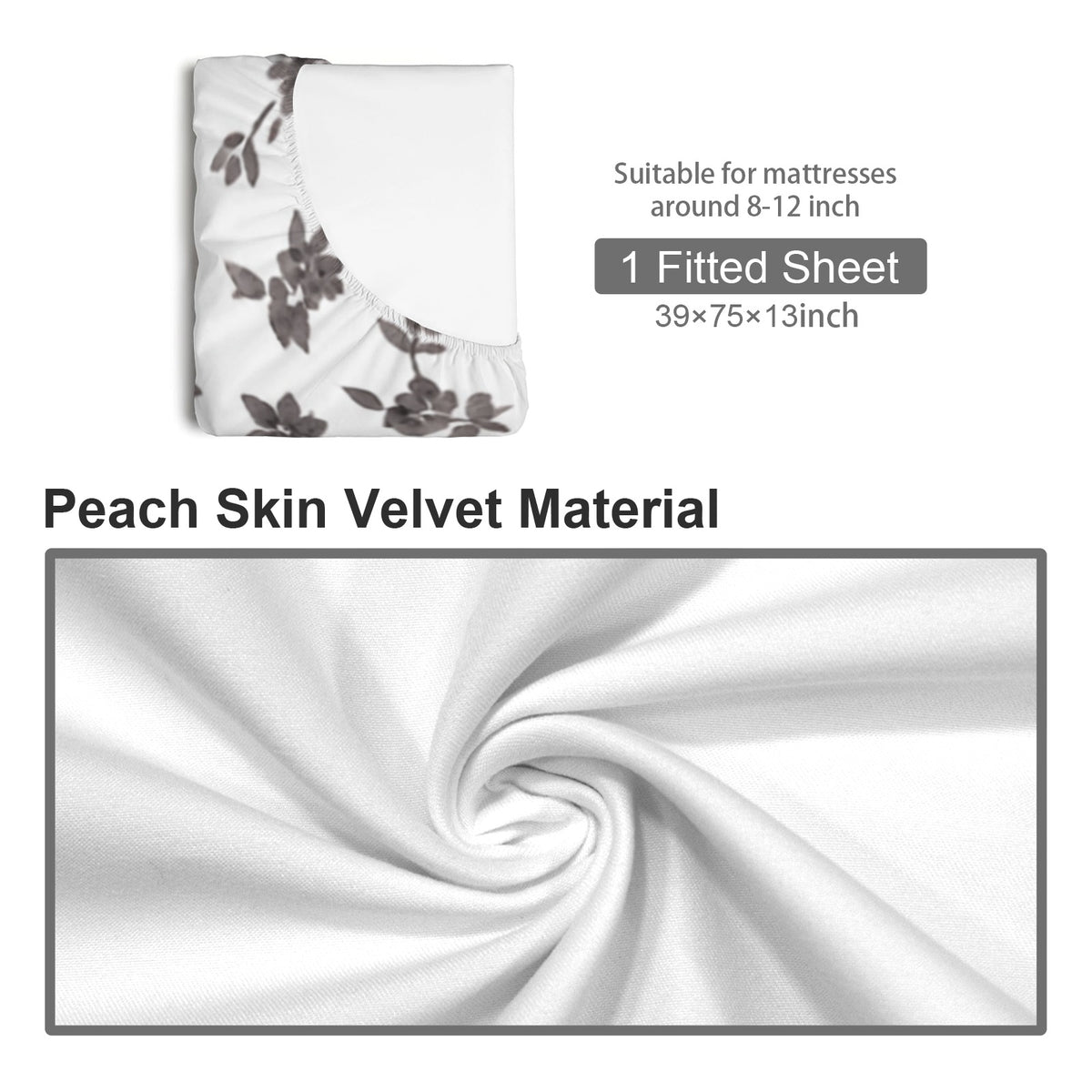 Curated Horse Gallery Fitted Sheet 39x75x13inch (QUE)