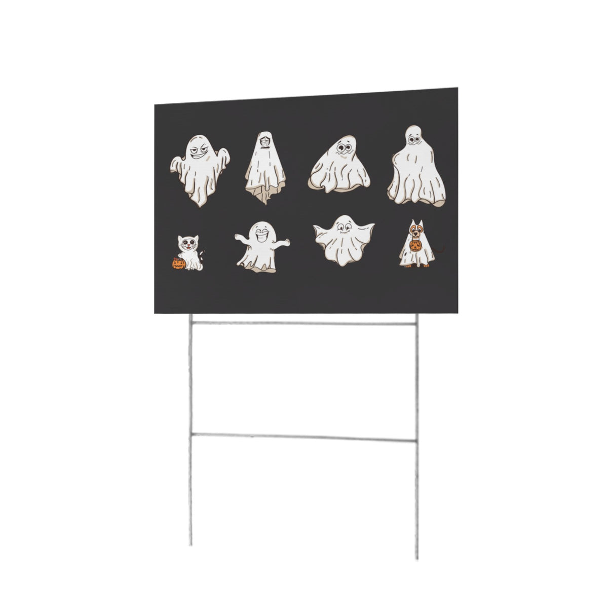 Ghost Family Gathering 12 x 9 in House Sign