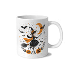 Witch's Moonlit Garden 11 oz White Ceramic Mug
