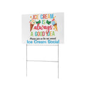 Ice Cream Social 12 x 9 in House Sign