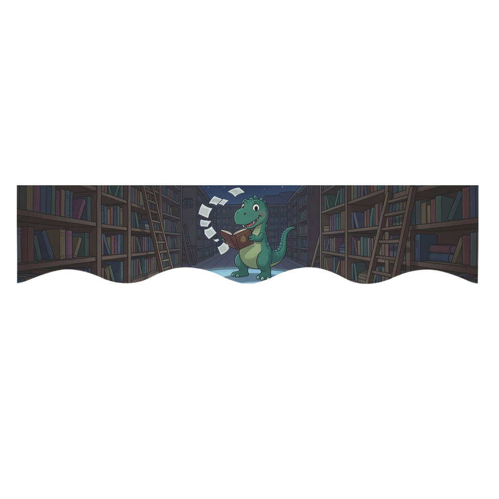 Library After Dark — 200cm x 43.1cm Fireplace Cloth (QUE)