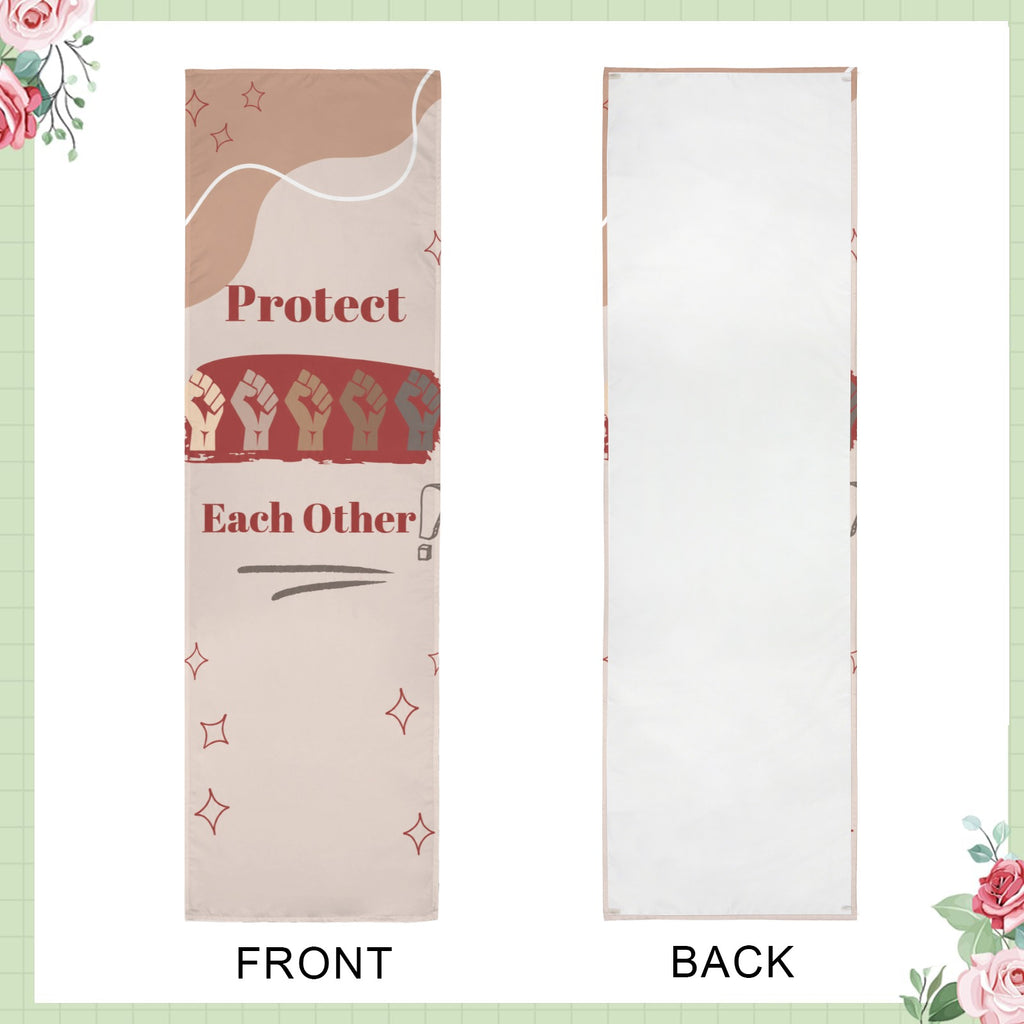 Protect Each Other 12 x 40 in Polyester Peach Skin Tapestry