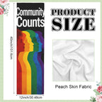 Community Counts 12 x 40 in Polyester Peach Skin Tapestry