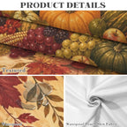 Sunlit Harvest 178cm x 140cm Rectangular Tablecloth 70x55inch (QUE)