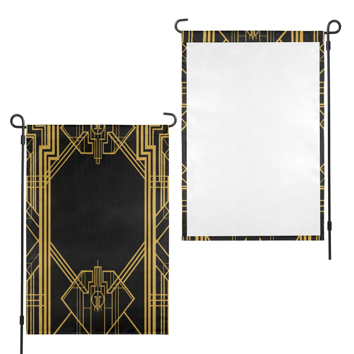 Gatsby Art Deco Eyes 12 x 18 in Garden Flag