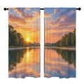 Washington Monument Sunrise Pool 52 x 84 in Window Curtain Set