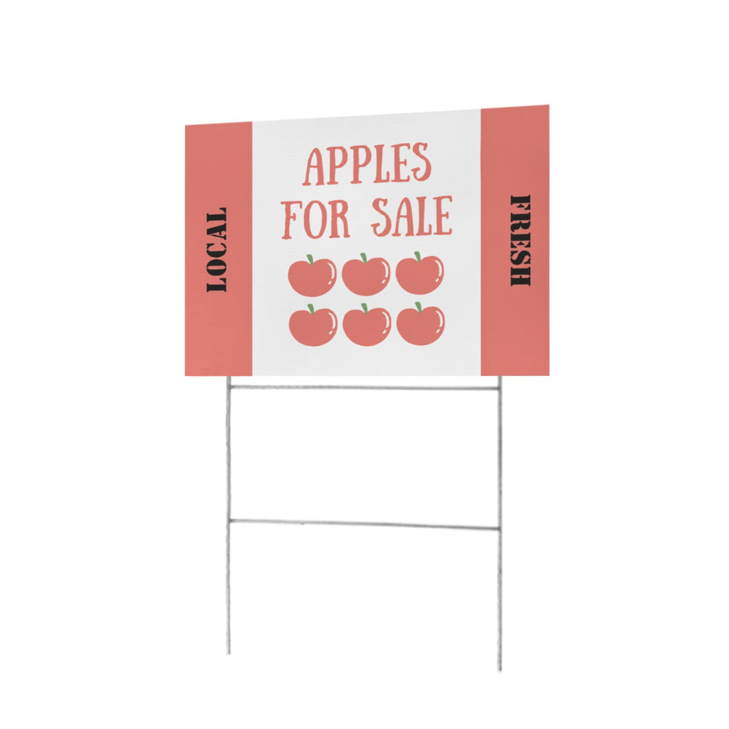 Apple Stand 12 x 9 in House Sign