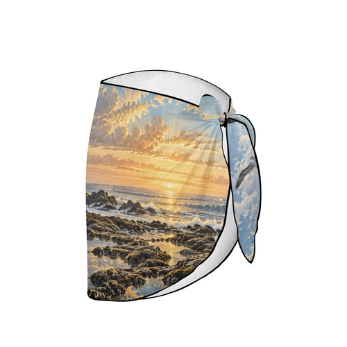 Liberty Bell Tidepool Dawn Beach Sarong Wrap (QUE)