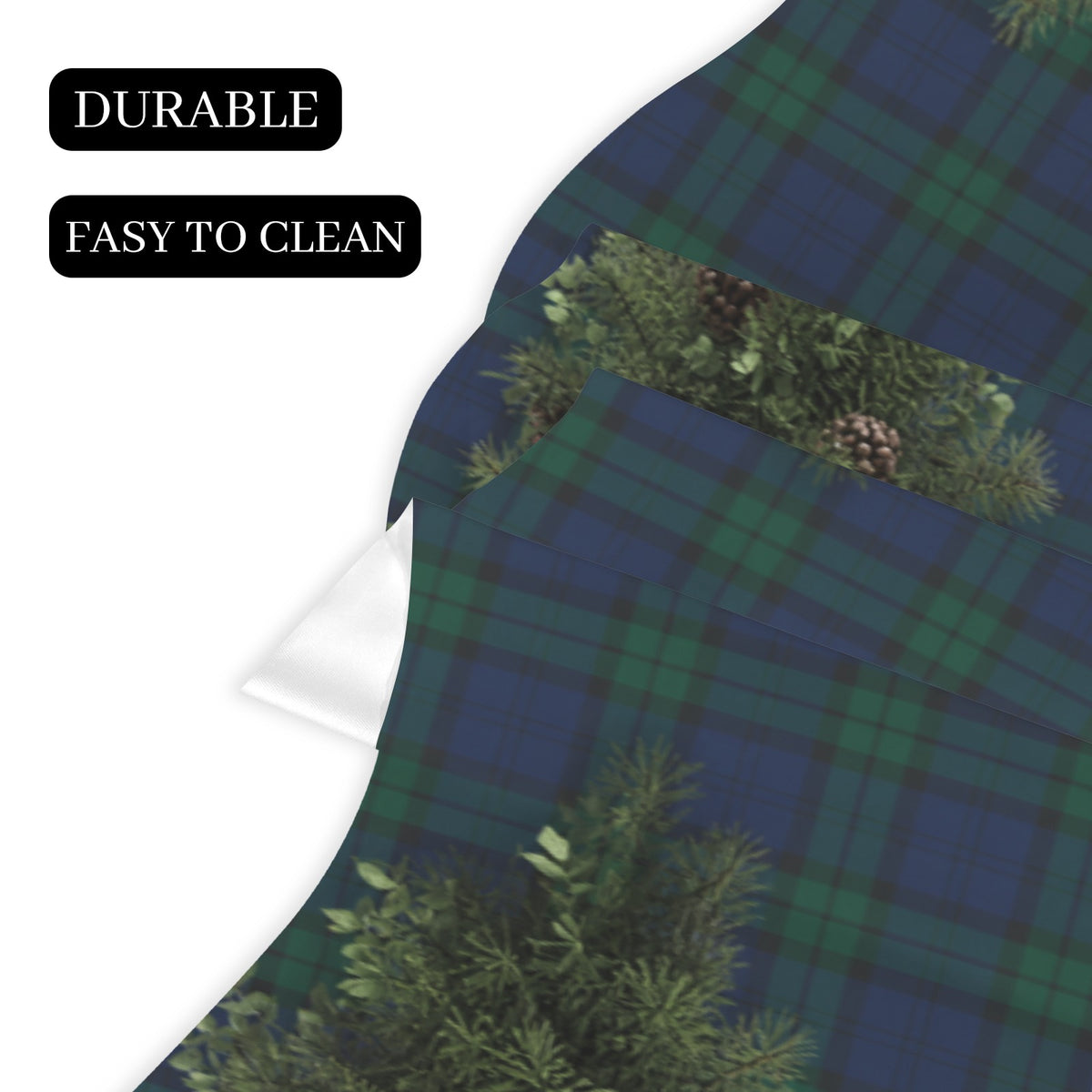 Cocoa, Marshmallow & Cookie Table 200cm x 43.1cm Fireplace Cloth (QUE)