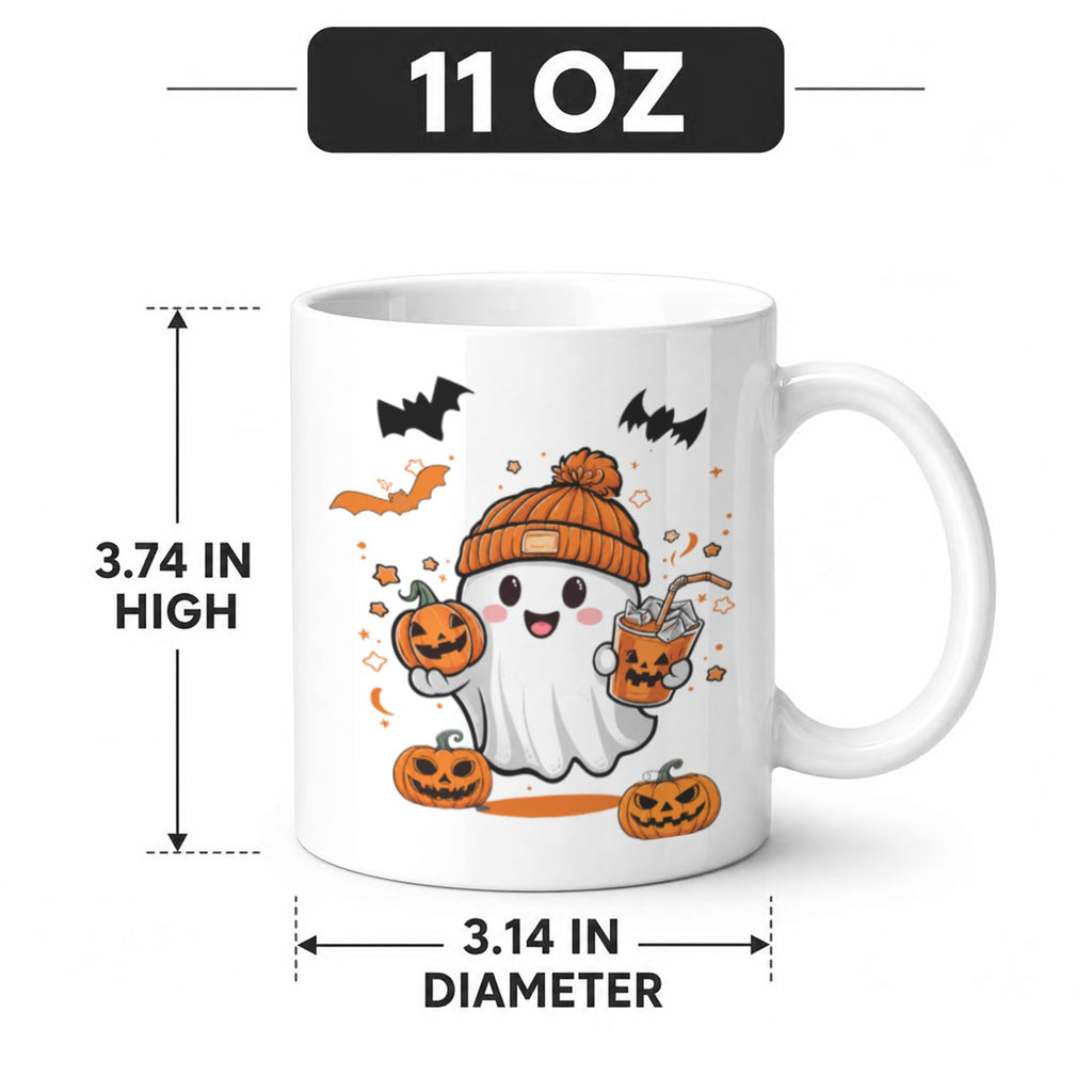Boo Crew Ghost Trio 11 oz White Ceramic Mug