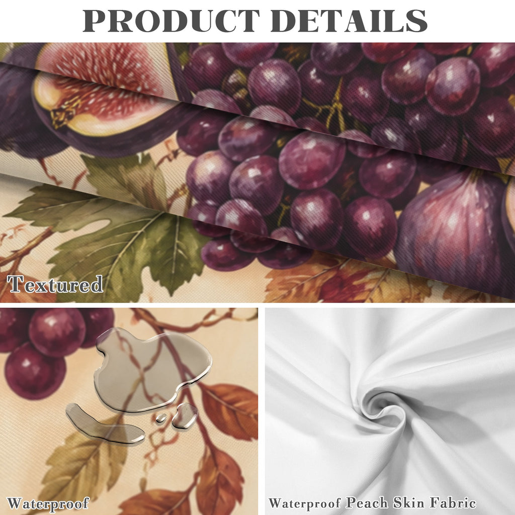 Grape Fig 178cm x 140cm Rectangular Tablecloth 70x55inch (QUE)