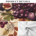 Grape Fig 178cm x 140cm Rectangular Tablecloth 70x55inch (QUE)
