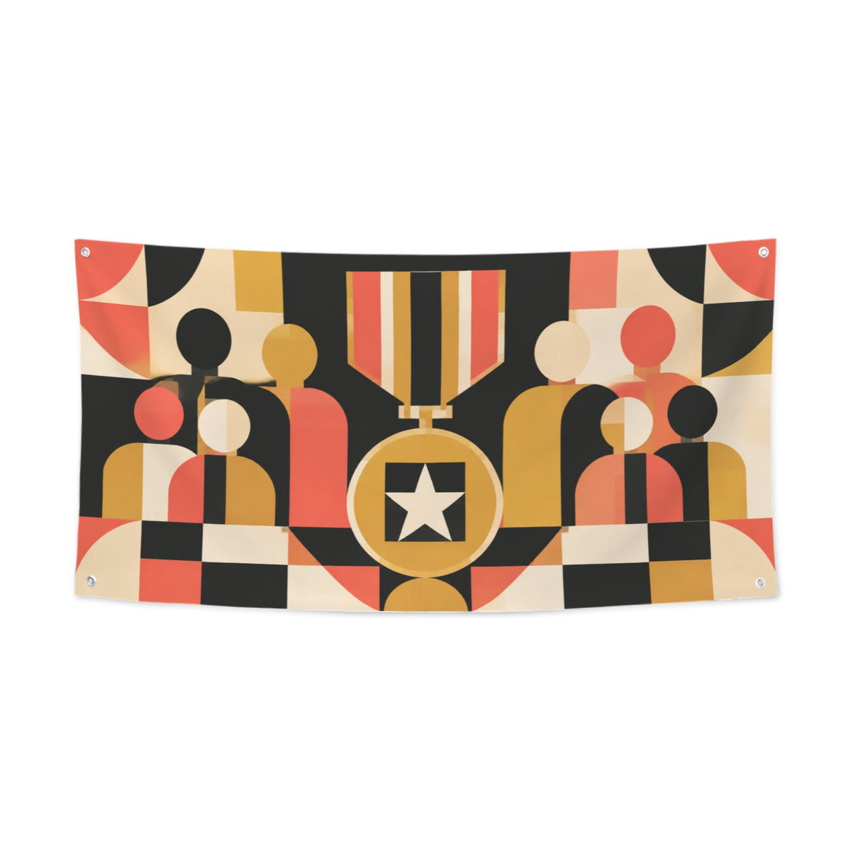Bauhaus Medal of Honor 47 x 24 in Festival Banner