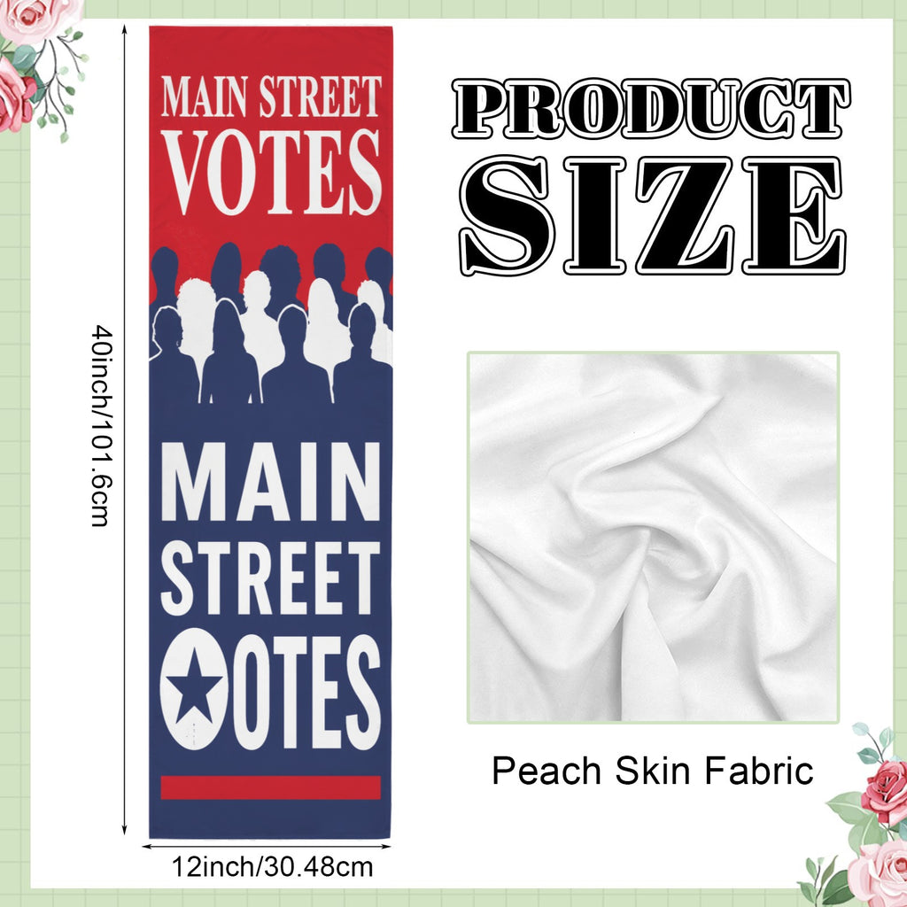 Main Street Votes 12 x 40 in Polyester Peach Skin Tapestry