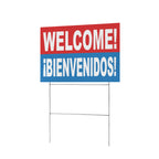 Bilingual Welcome 12 x 9 in House Sign