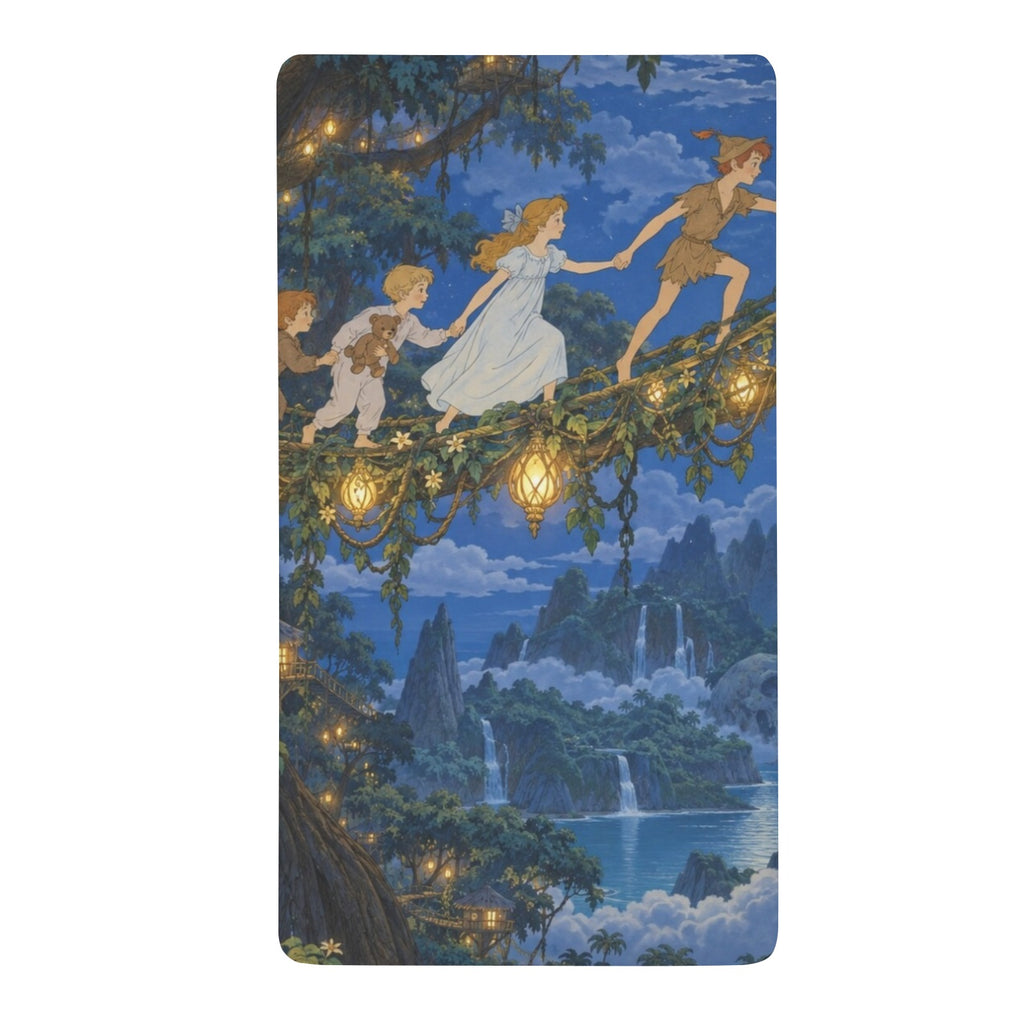 Peter Pan Treehouse Bridge Fitted Sheet 39x75x13inch (QUE)