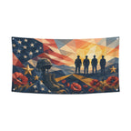 Faceted Dawn of Service 47 x 24 in Festival Banner