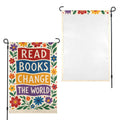 Read Books Change the World 12 x 18 in Garden Flag