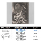 Alpine Lake 178cm x 140cm Rectangular Tablecloth 70x55inch (QUE)