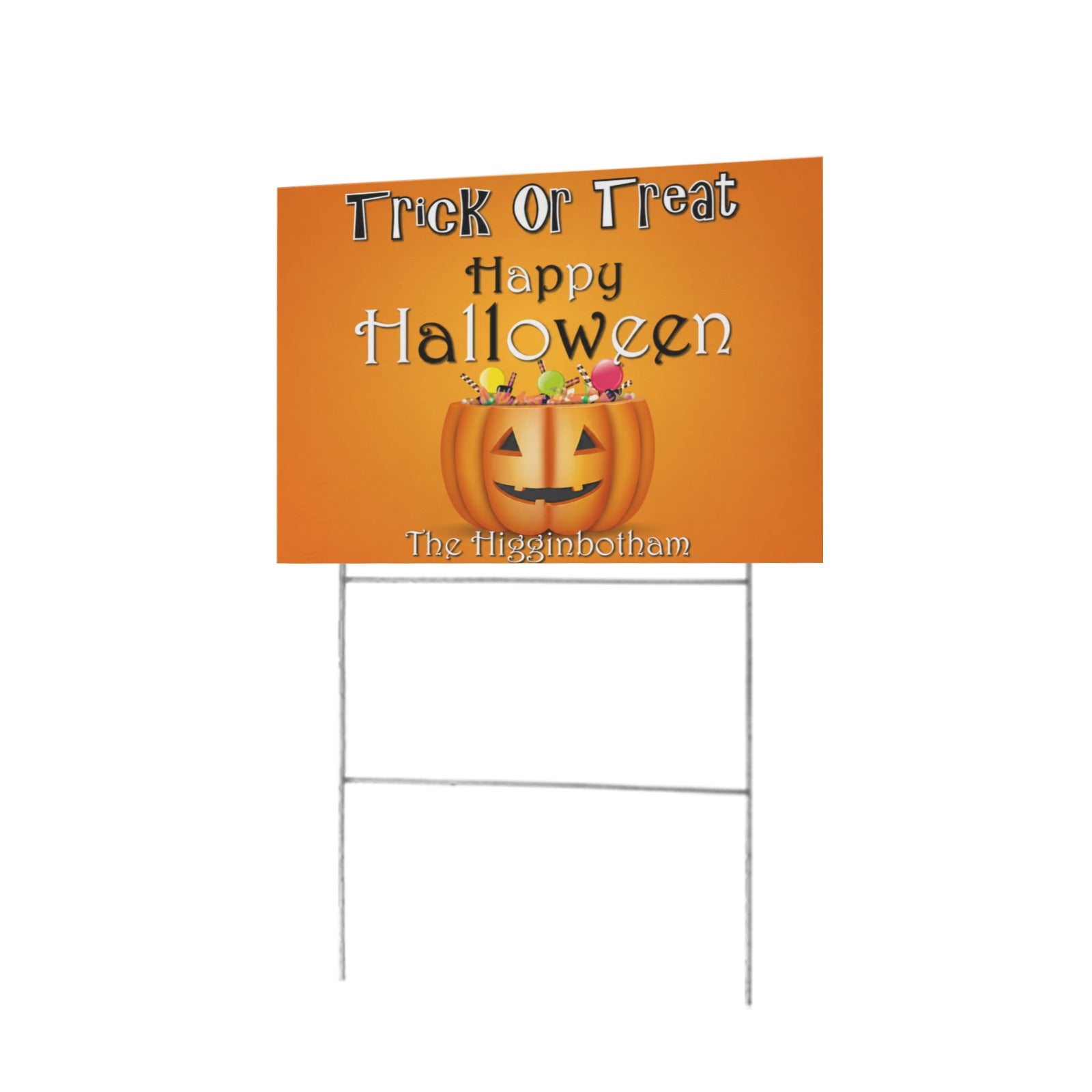 Candy Moon Trick-or-Treat 12 x 9 in House Sign
