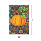 Ghost Pumpkin Harvest 12 x 18 in Garden Flag
