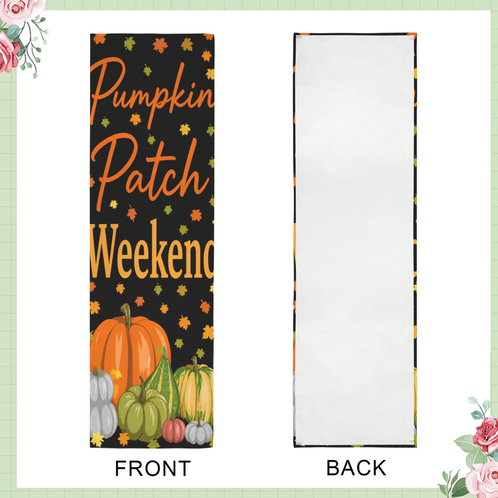 Pumpkin Patch Weekend 12 x 40 in Polyester Peach Skin Tapestry