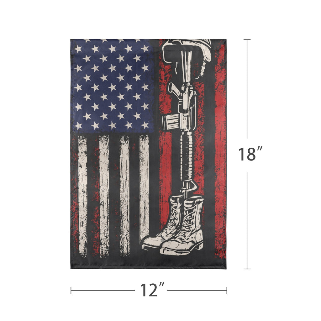 Veterans Day one nation many stories 12 x 18 in Garden Flag