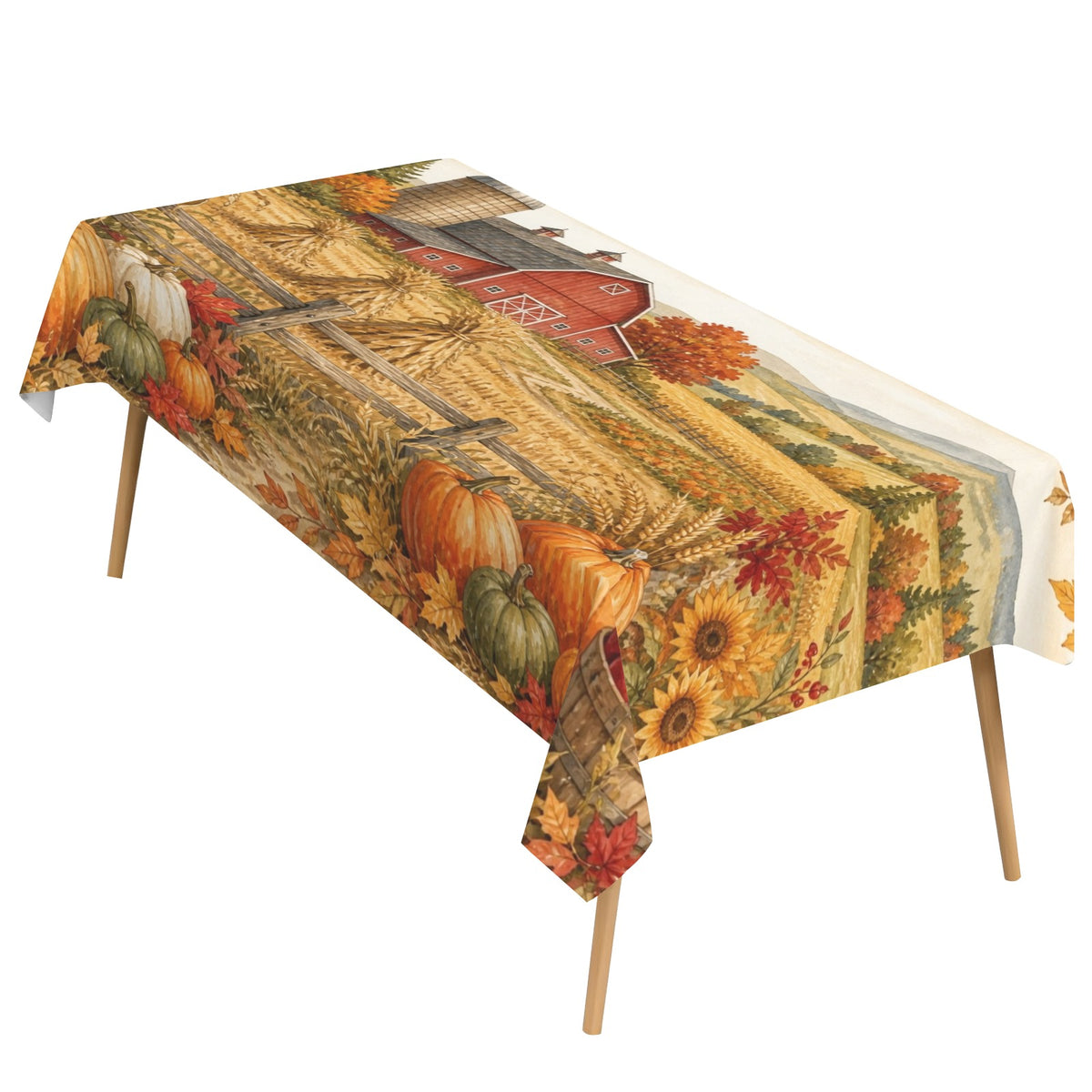 Barn 178cm x 140cm Rectangular Tablecloth 70x55inch (QUE)