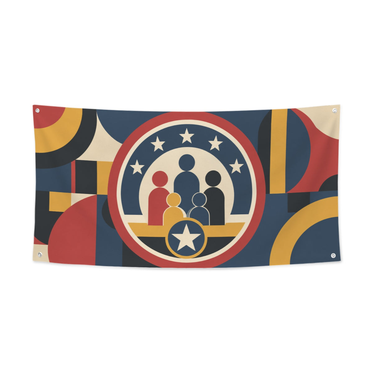 Community Star Badge 47 x 24 in Festival Banner