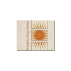 Chrome Brass Sunburst Frame Canvas Print 8"x10"