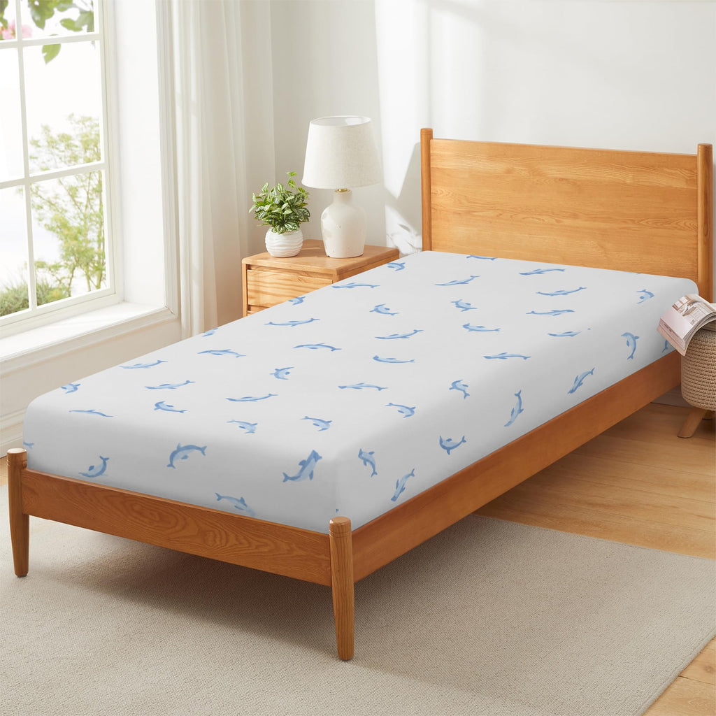 Sunset Dopamine Gradient Fitted Sheet 39x75x13inch (QUE)