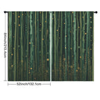 Bamboo Forest Pattern 52 x 84 in Window Curtain Set