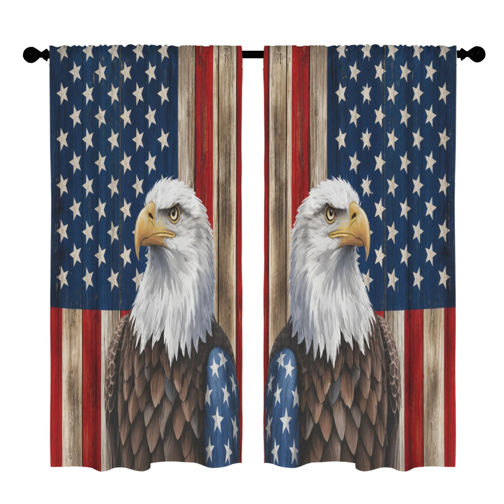 Community Parade of Flags 52 x 84 in Window Curtain Set