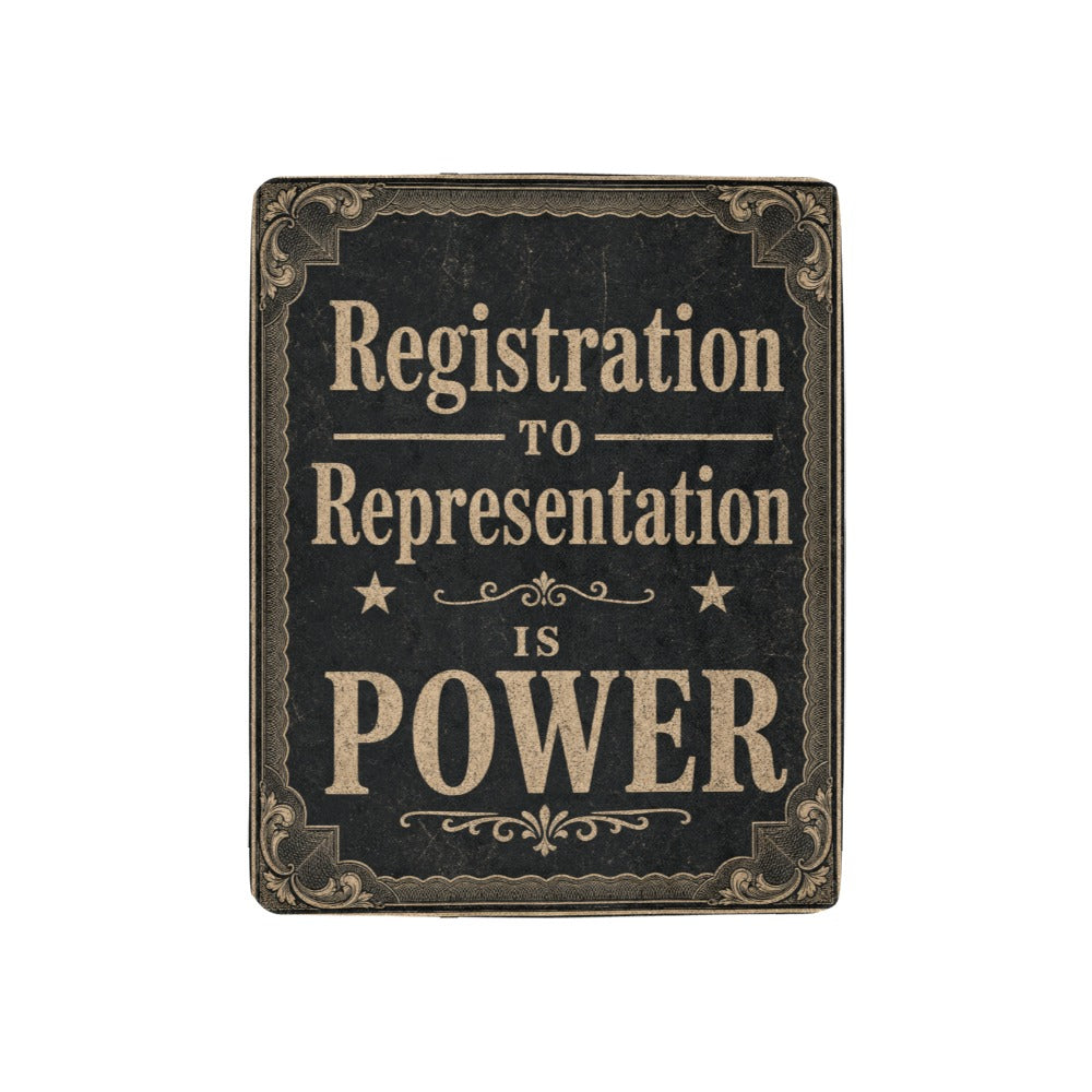 Registration to Representation 32 x 48 in Micro Fleece Blanket