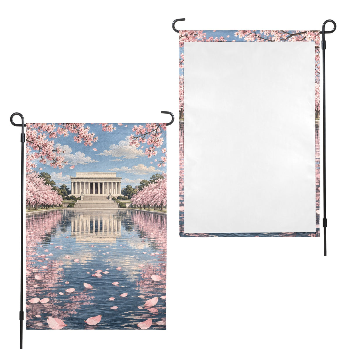 Lincoln Cherry Promenade 12 x 18 in Garden Flag
