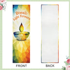 Diwali: Light Forward 12 x 40 in Polyester Peach Skin Tapestry