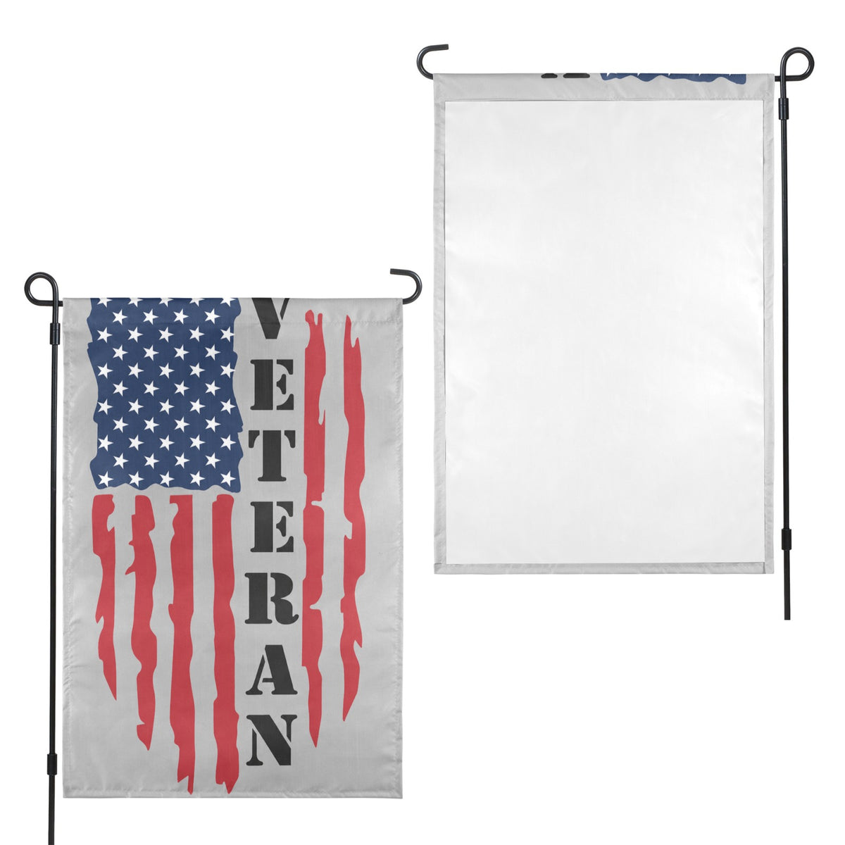 Veterans Day family generations courage 12 x 18 in Garden Flag