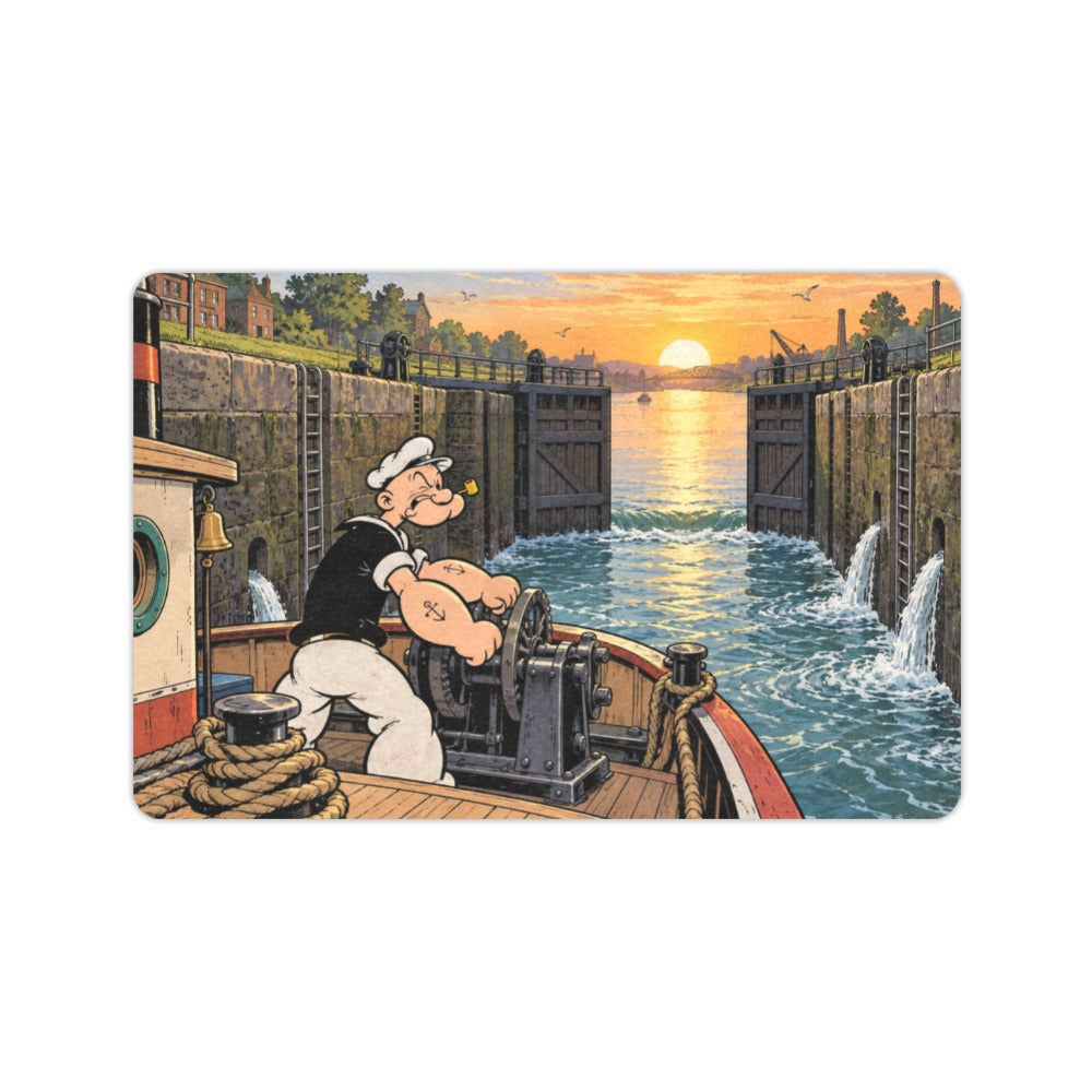 Popeye Canal Lock 23.6 x 15.7 in Doormat