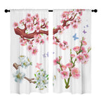 Flowering branch study 52 x 84 in Window Curtain Set