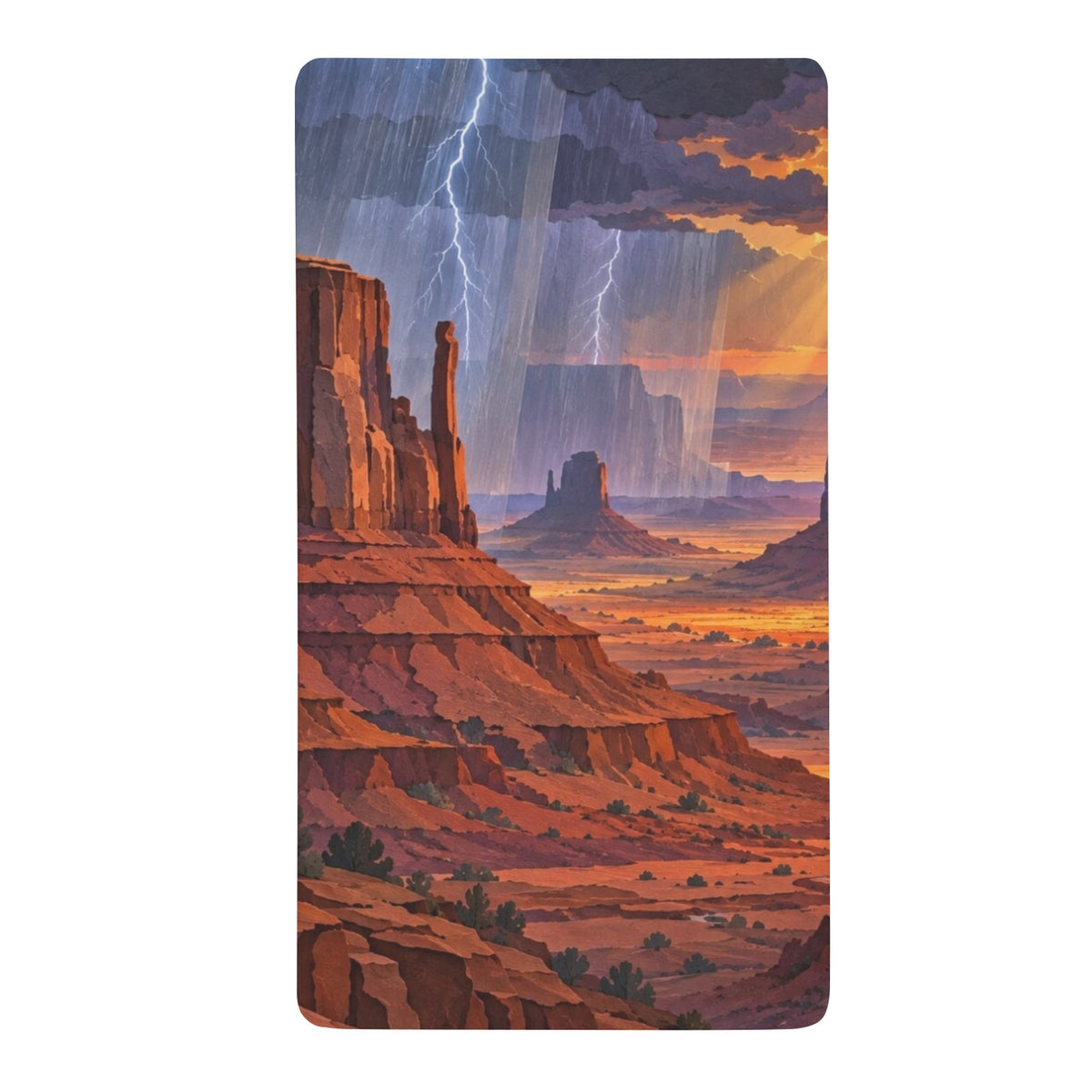 Monument Valley Thunderhead Fitted Sheet 39x75x13inch (QUE)