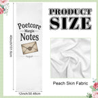 Poetcore Margin Notes 12 x 40 in Polyester Peach Skin Tapestry