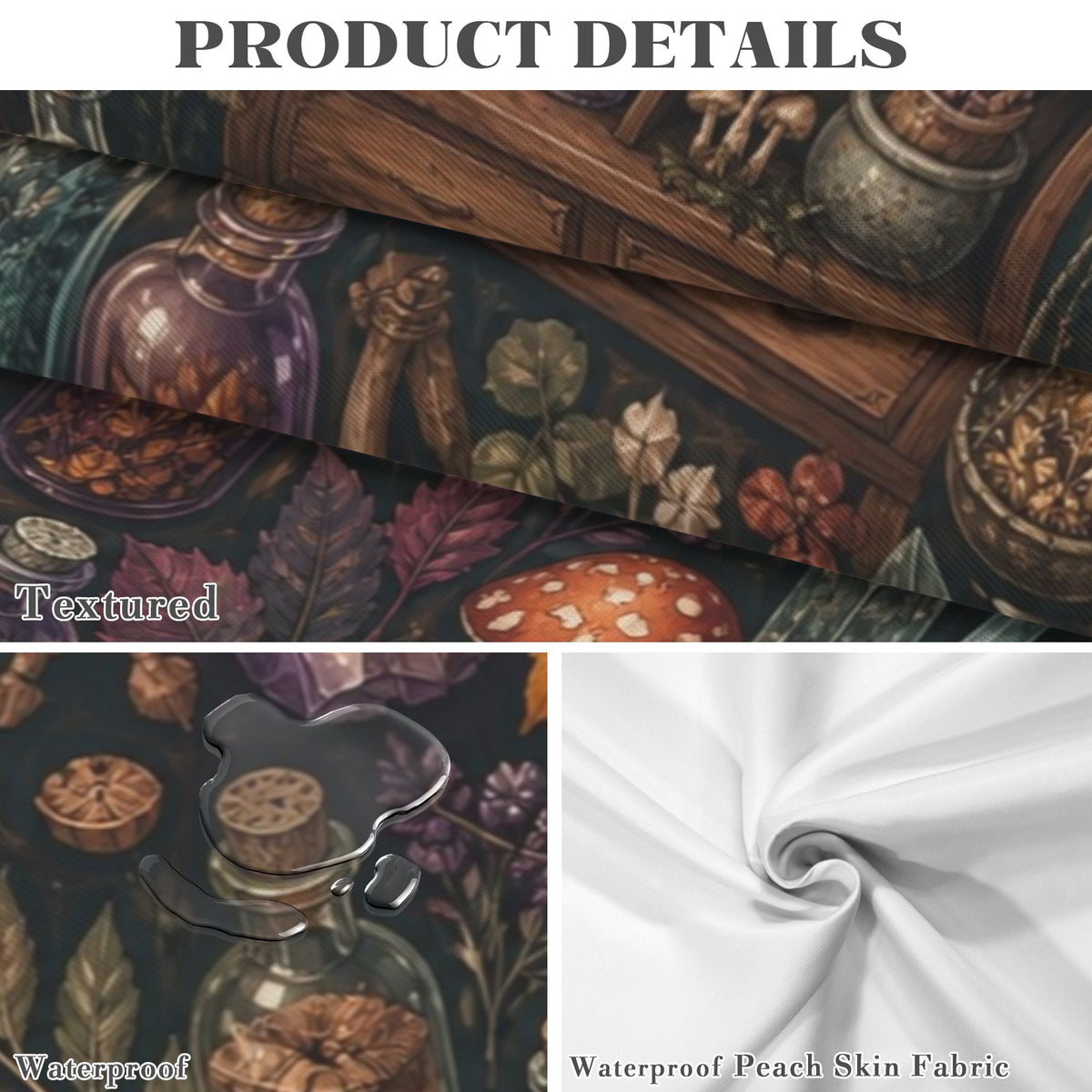 Apothecary Cabinet 178cm x 140cm Rectangular Tablecloth 70x55inch (QUE)