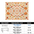 Terracotta 178cm x 140cm Rectangular Tablecloth 70x55inch (QUE)
