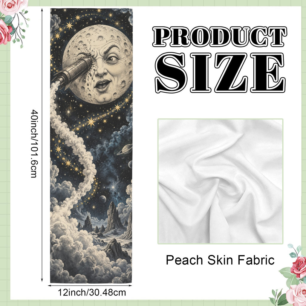 Rocket Through Star Clouds 12 x 40 in Polyester Peach Skin Tapestry