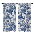 Blue Rabbit Botanical Pattern 52 x 84 in Window Curtain Set