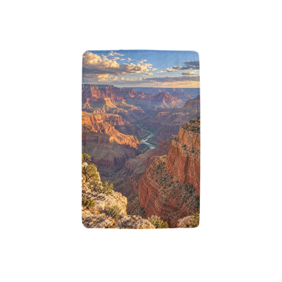 Grand Canyon Layered Descent 32 x 48 in Micro Fleece Blanket