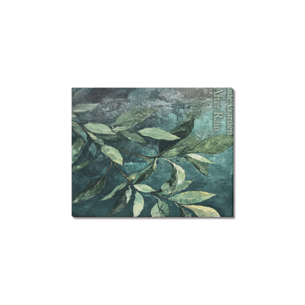 Jade Garden After Rain Frame Canvas Print 8"x10"