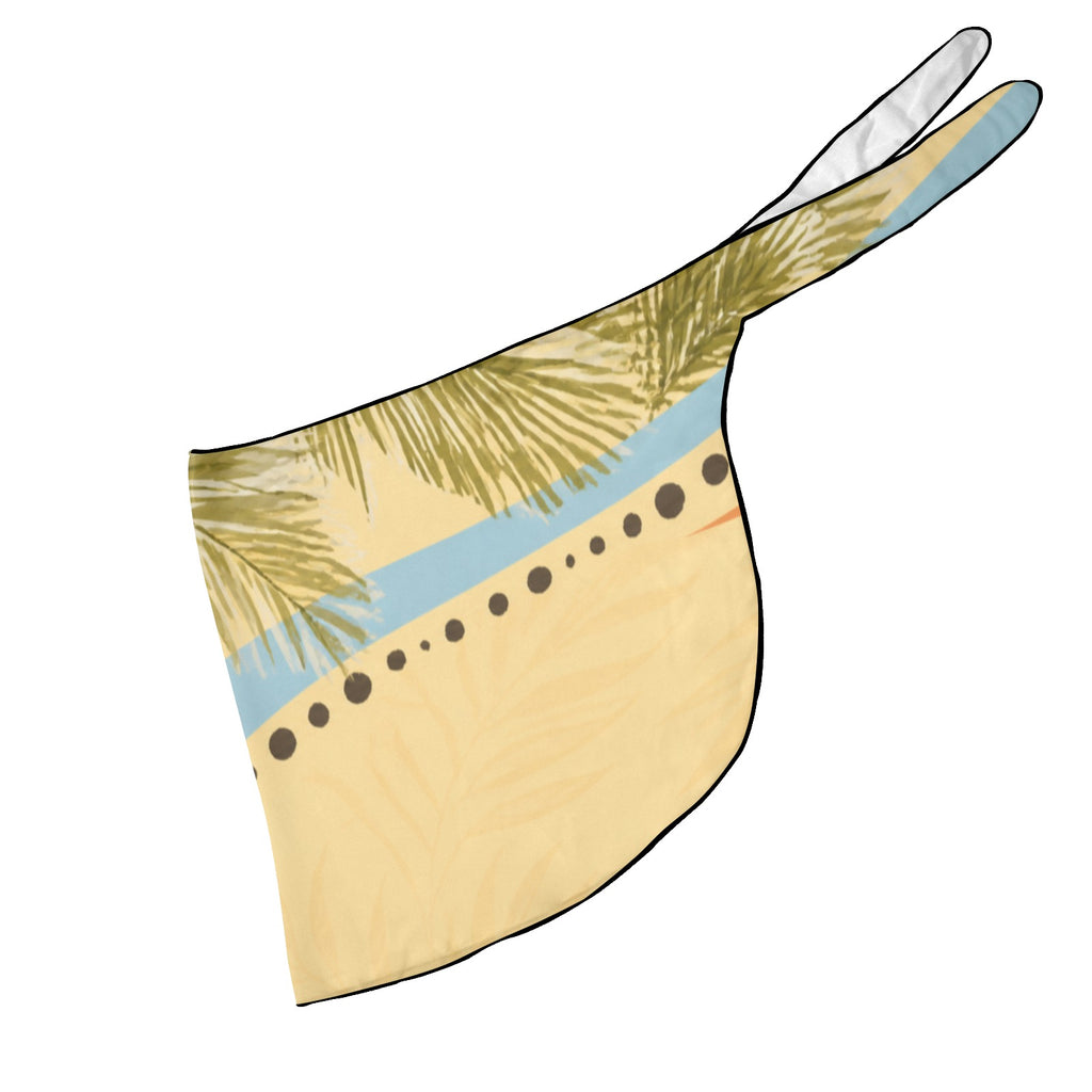 Seaside Gingham Beach Sarong Wrap (QUE)